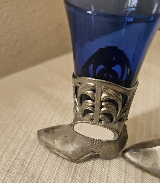 Image 1 of 2 Vintage Cowboy Boots Shot Glasses