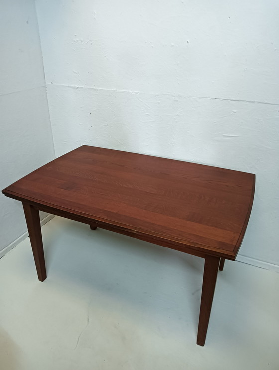 Image 1 of Table de salle à manger extensible en bois massif