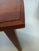 Vintage solid extendable dining table