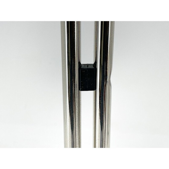 Image 1 of Vintage chrome and marble floor lamp by Bruno Gecchelin for Guzzini, Italy 1970s