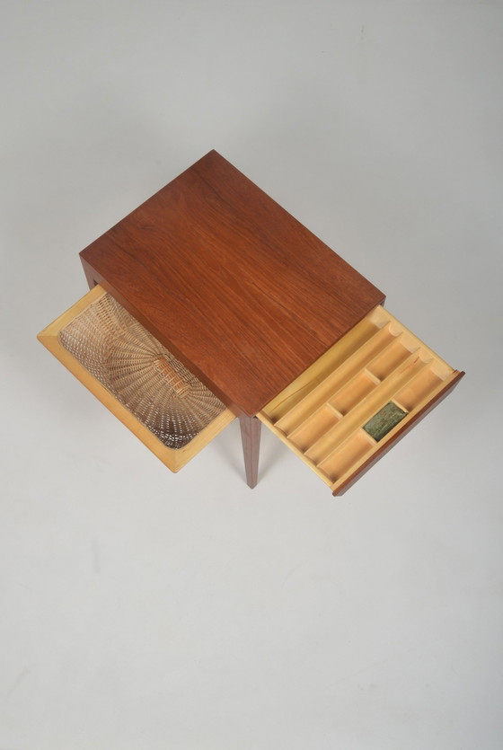 Image 1 of Table de couture danoise conçue par Severin Hansen pour Haslev, années 1960