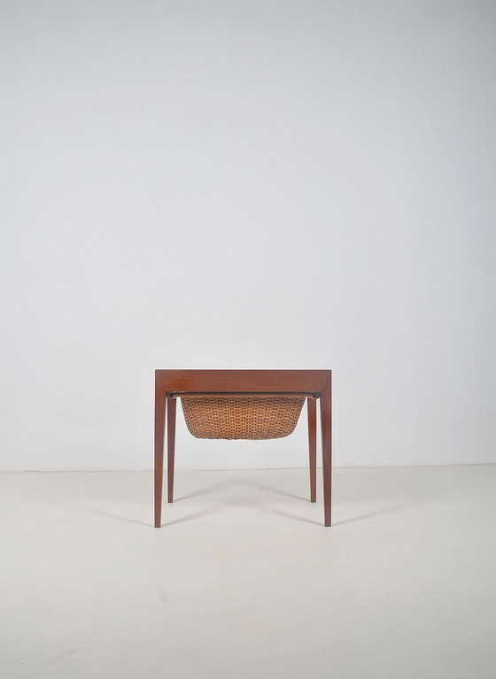 Image 1 of Table de couture danoise conçue par Severin Hansen pour Haslev, années 1960