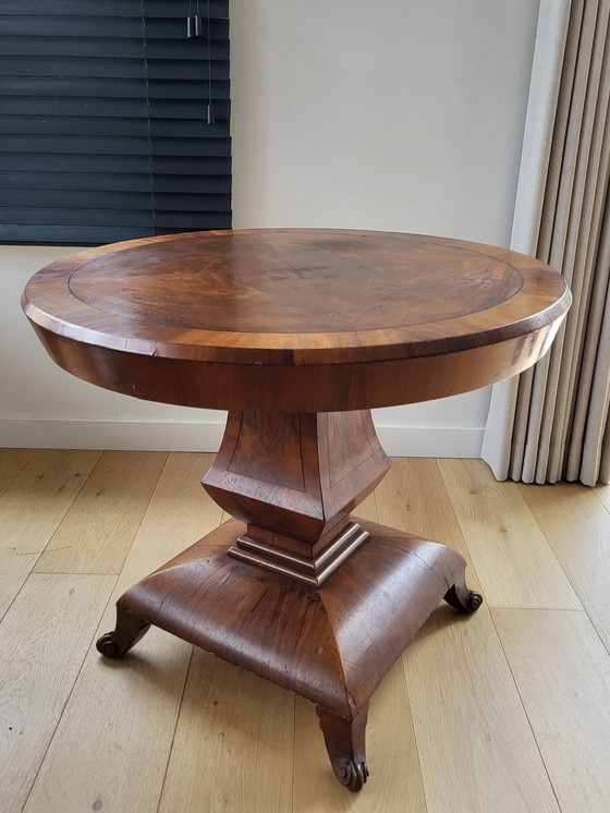 Image 1 of Table ronde ancienne, style empire, 1923, Allemagne