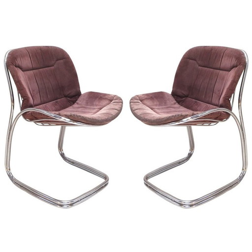 Pair of chairs, Gastone RINALDI - 1970s