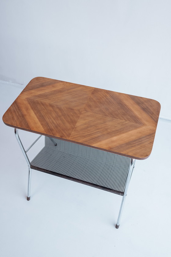 Image 1 of 1960s side table with pilastro reading rack