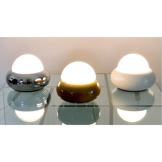 Image 1 of Vintage white Ufo lamp model c359 by Luci Illuminazione, Italy 1970