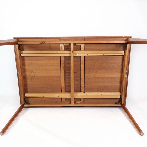 Image 1 of Vintage dining table in teak with extension plates, 1960s