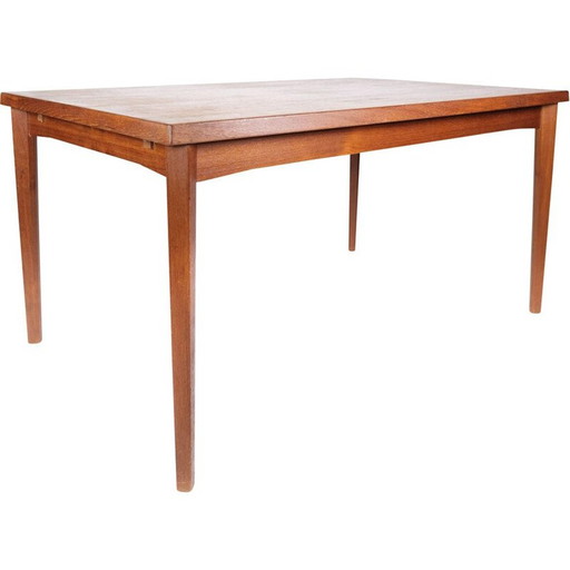 Vintage dining table in teak with extension plates, 1960s