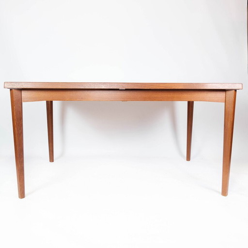 Vintage dining table in teak with extension plates, 1960s