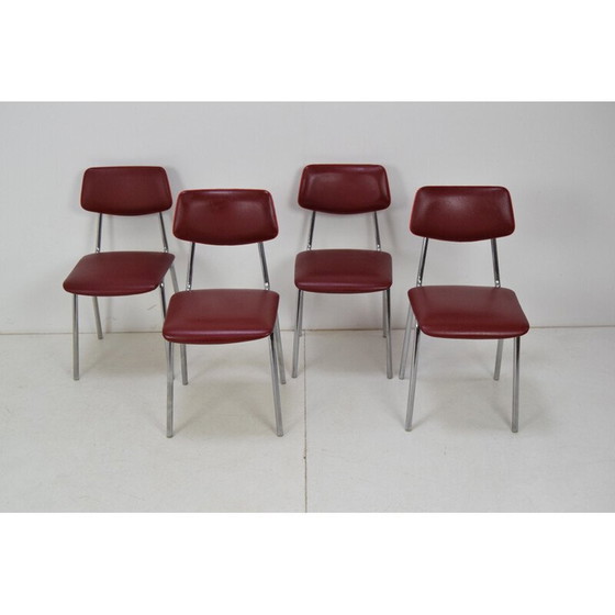 Image 1 of Set of 4 vintage  chairs Czechoslovakia 1970s