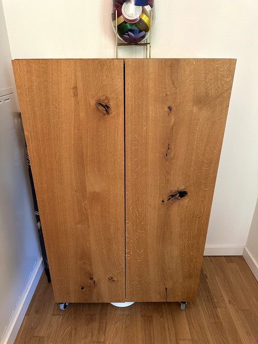 Janua tall unit sideboard in solid oak