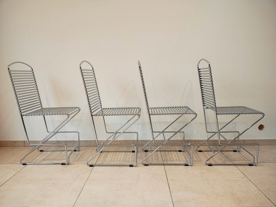 Image 1 of Vintage Wire Chairs 1980