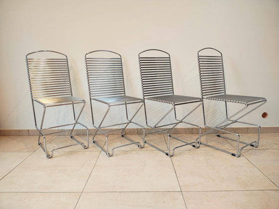 Image 1 of Vintage Wire Chairs 1980