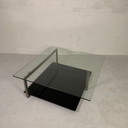 Table basse vintage en verre