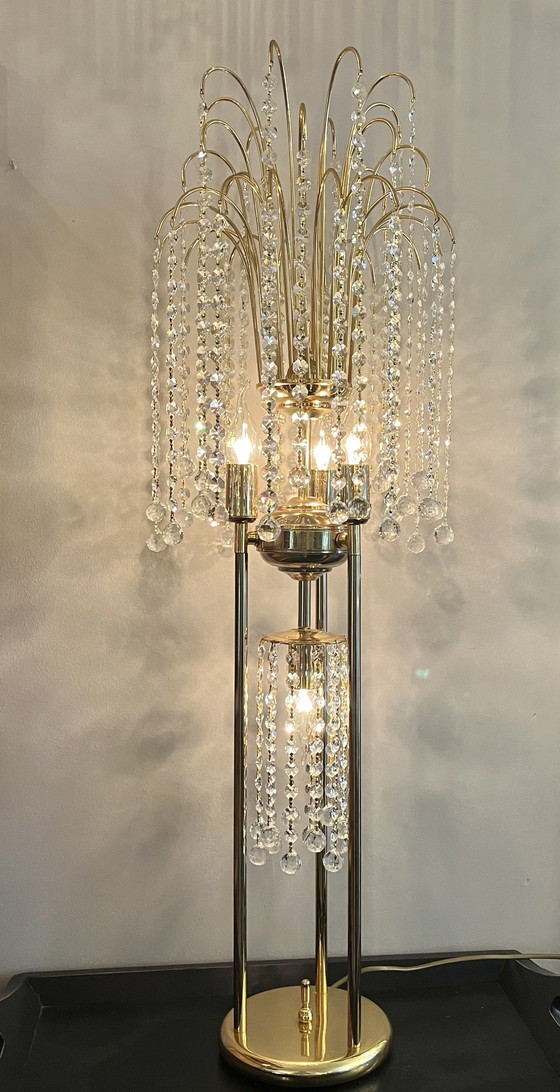 Image 1 of Branded Genuine Swarovski Crystal Table Lamp Schemerlamp