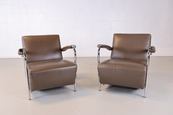 Image 1 of 2x Leolux Scylla armchair