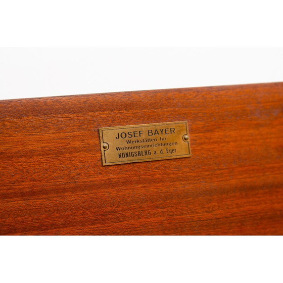 Image 1 of Vintage solid wood and walnut veneer sideboard, France 1930