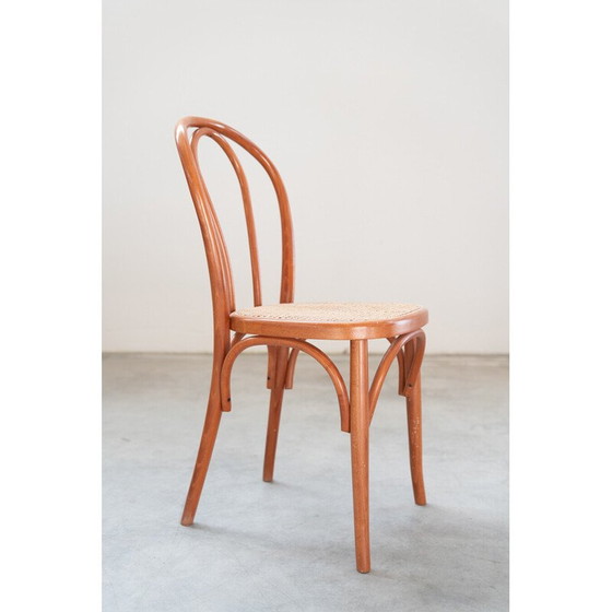 Image 1 of Set of 34 vintage chairs in bent beech and straw seats, 2000