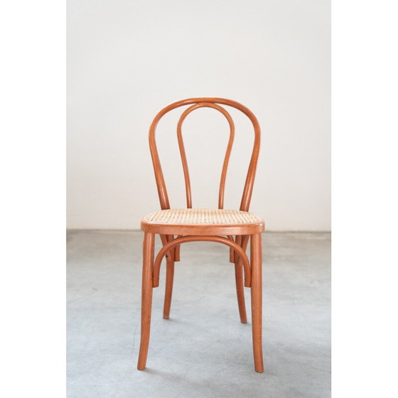 Image 1 of Set of 34 vintage chairs in bent beech and straw seats, 2000