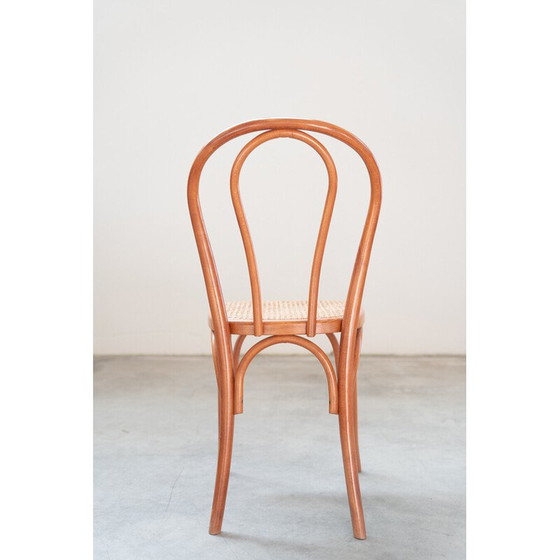 Image 1 of Set of 34 vintage chairs in bent beech and straw seats, 2000