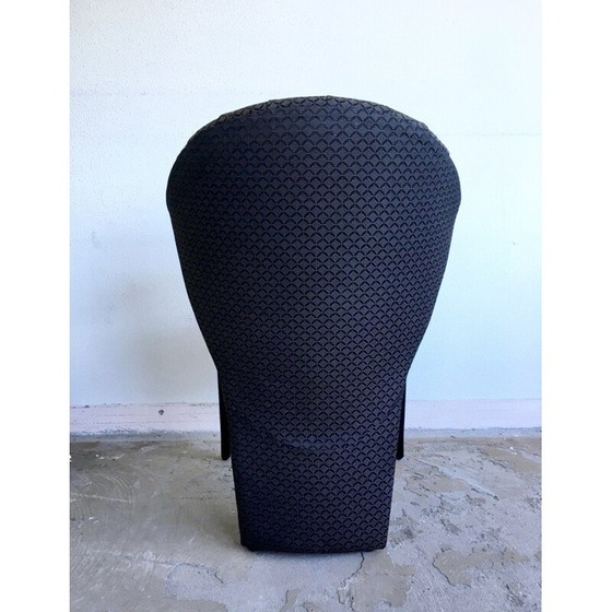Image 1 of Set of 4 vintage black armchairs by Pietro Constantini, 1980
