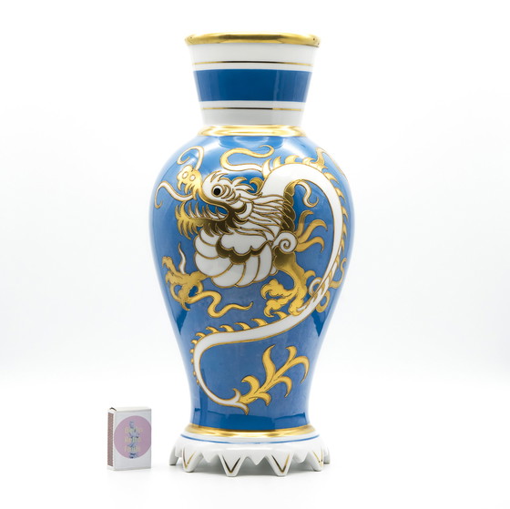 Image 1 of Heinz Schaubach Kunst Porcelain Vase Gold H 38 Cm 20S-30S Art Déco Jugendstil 