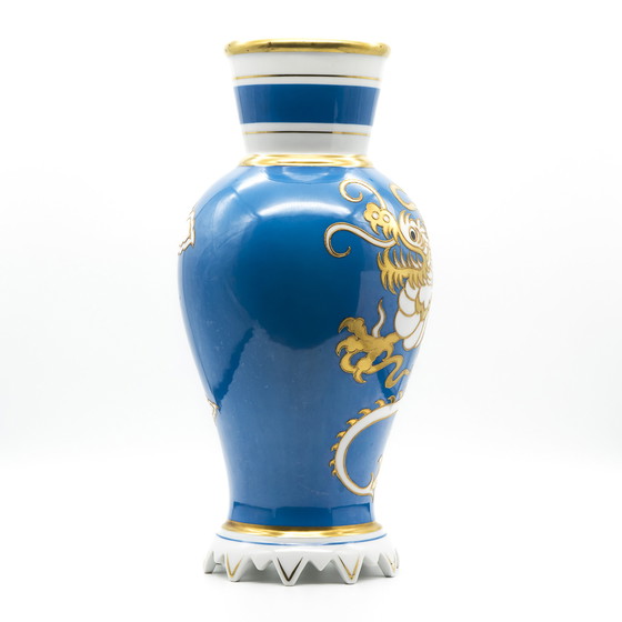 Image 1 of Heinz Schaubach Kunst Porcelain Vase Gold H 38 Cm 20S-30S Art Déco Jugendstil 