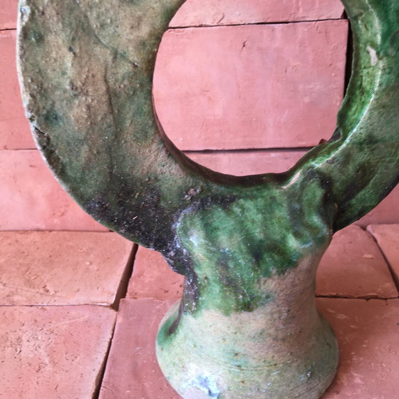 Image 1 of Tamegroute Pottery Candlestick