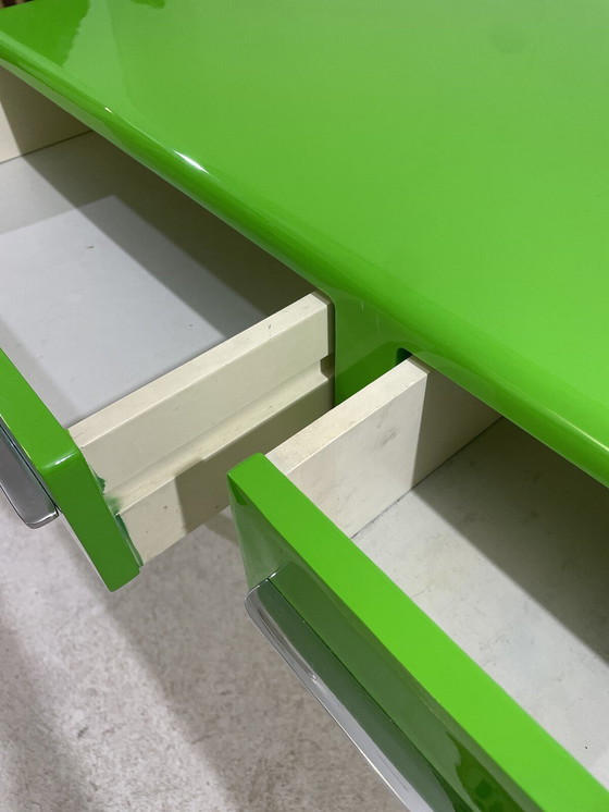 Image 1 of Space Age Green Desk Attributed To Peter Ghyczy, 1970S