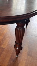 Vintage Mahogany Oval Dining Table