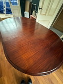 Vintage Mahogany Oval Dining Table