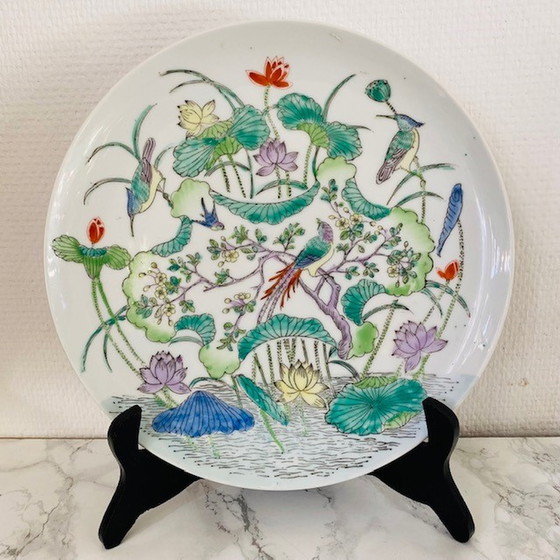 Image 1 of Chinese plate porcelain botanical