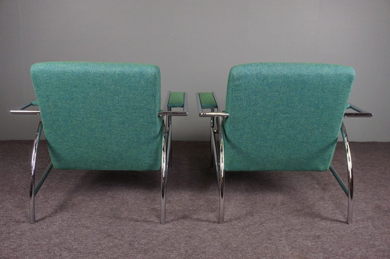 Image 1 of 2x Gelderland model 4735 armchairs