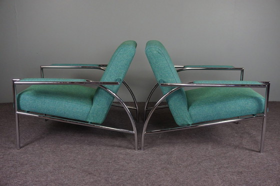 Image 1 of 2x Gelderland model 4735 armchairs