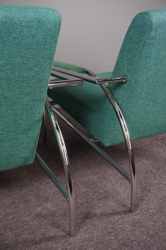 Image 1 of 2x Gelderland model 4735 armchairs