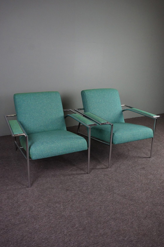 Image 1 of 2x Gelderland model 4735 armchairs