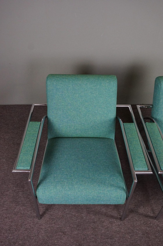 Image 1 of 2x Gelderland model 4735 armchairs