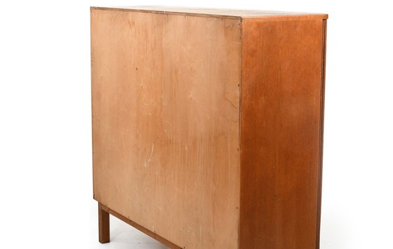 Image 1 of Danish Teak Tambour Door Cabinet, 1950s