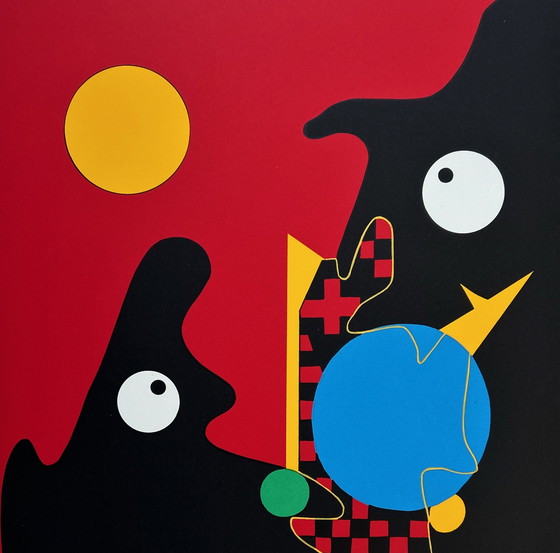 Image 1 of Screenprint Trudy Bersma - Moonlight Serenade