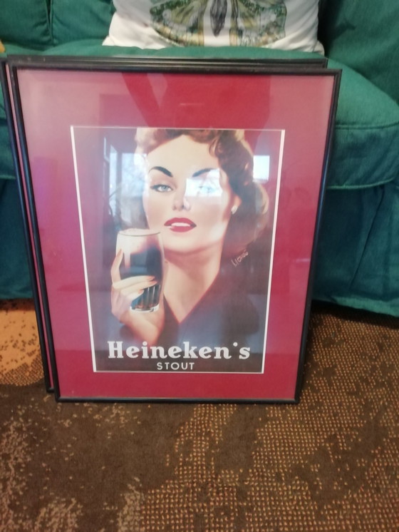 Image 1 of Carteles antiguos de Heineken