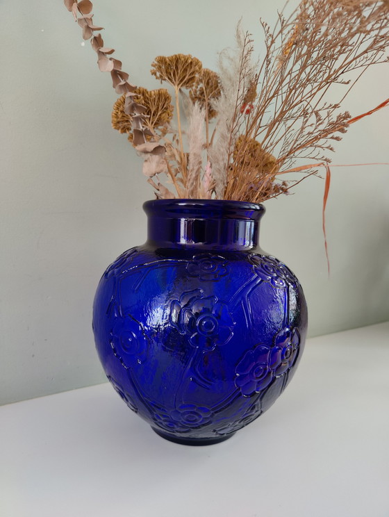 Image 1 of Vaso in vetro pressato vintage