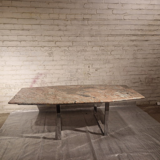 Table basse vintage en marbre