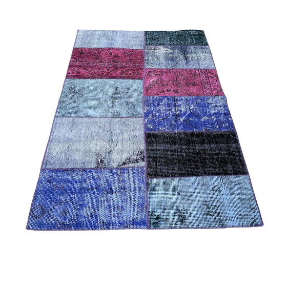 Image 1 of Tapis turc vintage en patchwork