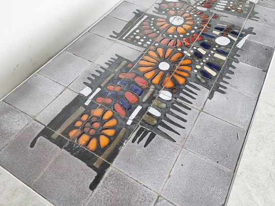 Image 1 of Table basse vintage en céramique de Perignem, 1960