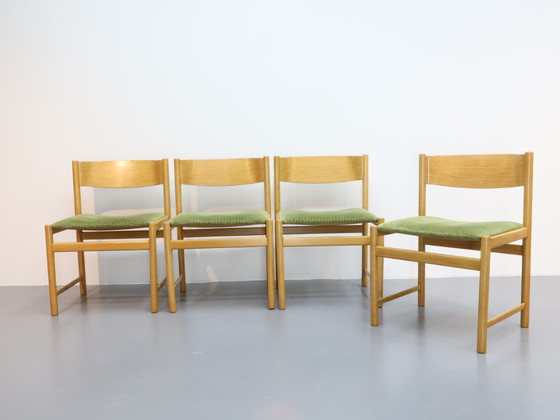 Image 1 of Ensemble de 4 chaises de salle à manger Pastoe chêne