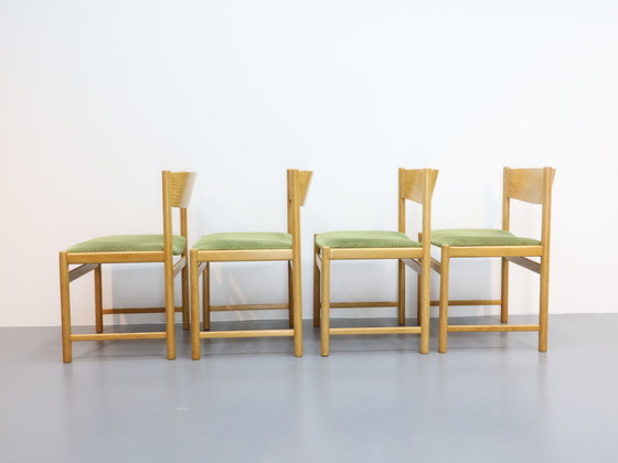 Image 1 of Ensemble de 4 chaises de salle à manger Pastoe chêne