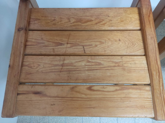 Image 1 of 3x Solid Pine dining chairs