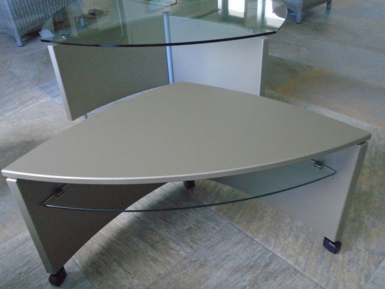 Image 1 of Leolux design, 2 side tables in coffee table 'Joey'