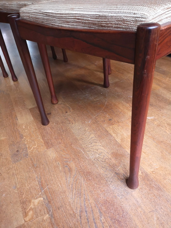 Image 1 of Vintage rosewood table + chairs