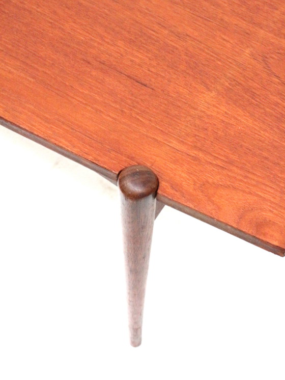 Image 1 of Vintage coffee table with reversible teak and formica top from the 60s